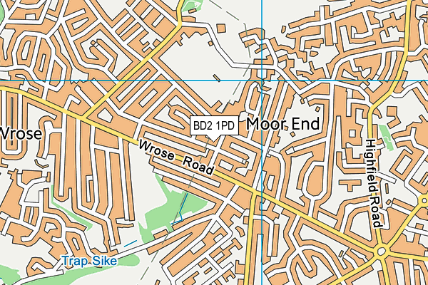 BD2 1PD map - OS VectorMap District (Ordnance Survey)