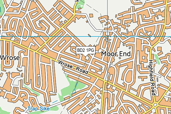 BD2 1PG map - OS VectorMap District (Ordnance Survey)