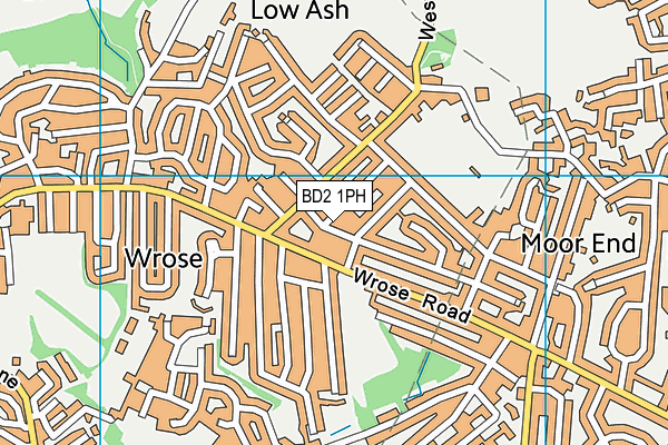 BD2 1PH map - OS VectorMap District (Ordnance Survey)