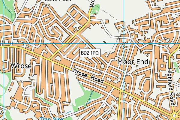 BD2 1PQ map - OS VectorMap District (Ordnance Survey)