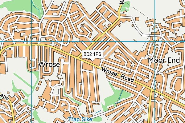 BD2 1PS map - OS VectorMap District (Ordnance Survey)