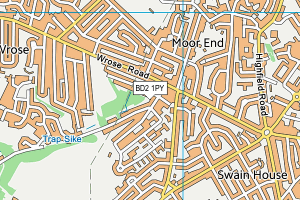 BD2 1PY map - OS VectorMap District (Ordnance Survey)