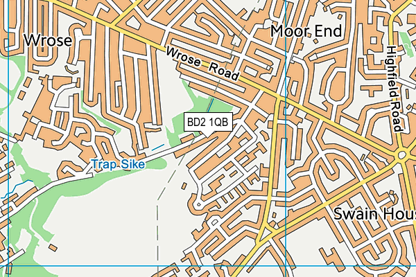 BD2 1QB map - OS VectorMap District (Ordnance Survey)