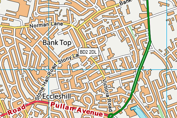 BD2 2DL map - OS VectorMap District (Ordnance Survey)
