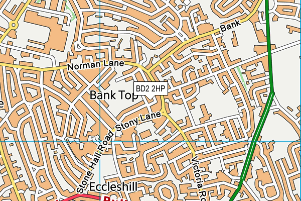 BD2 2HP map - OS VectorMap District (Ordnance Survey)
