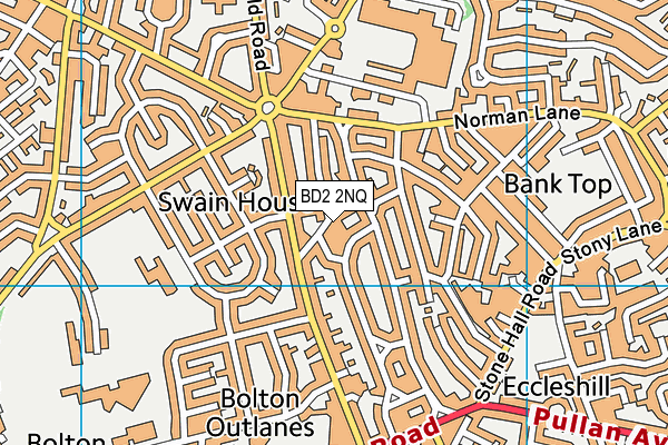 BD2 2NQ map - OS VectorMap District (Ordnance Survey)