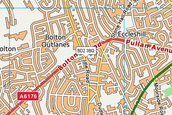 BD2 3BQ map - OS VectorMap District (Ordnance Survey)