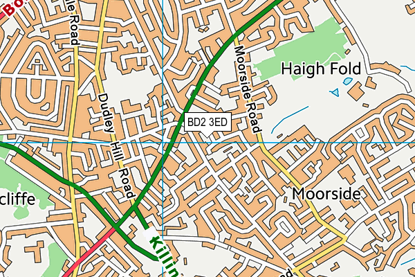 BD2 3ED map - OS VectorMap District (Ordnance Survey)