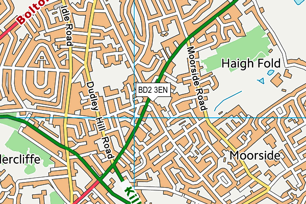 BD2 3EN map - OS VectorMap District (Ordnance Survey)