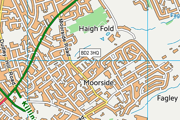 BD2 3HQ map - OS VectorMap District (Ordnance Survey)