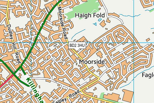 BD2 3HU map - OS VectorMap District (Ordnance Survey)