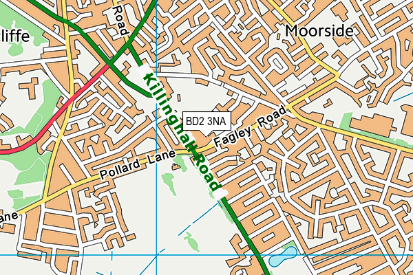 BD2 3NA map - OS VectorMap District (Ordnance Survey)