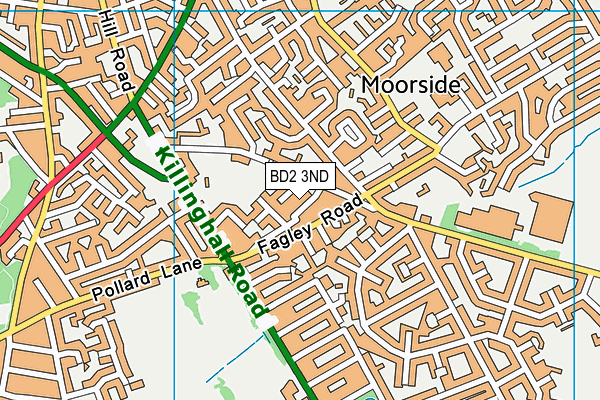 BD2 3ND map - OS VectorMap District (Ordnance Survey)