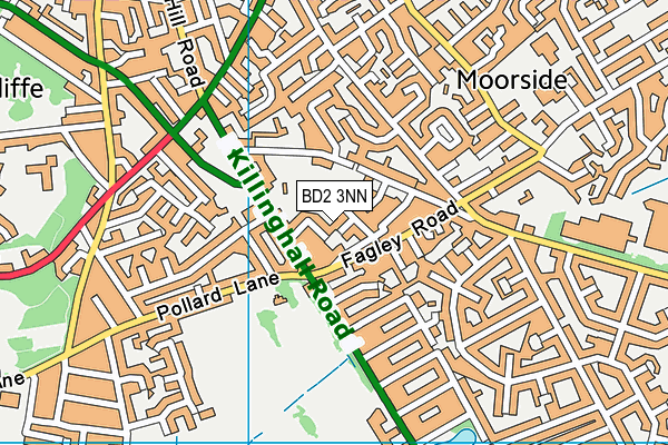 BD2 3NN map - OS VectorMap District (Ordnance Survey)