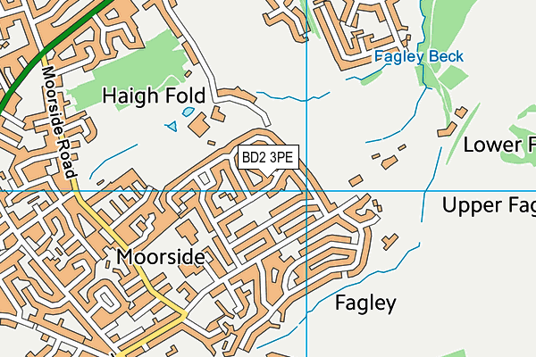 BD2 3PE map - OS VectorMap District (Ordnance Survey)