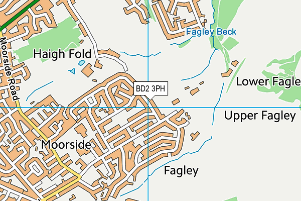 BD2 3PH map - OS VectorMap District (Ordnance Survey)