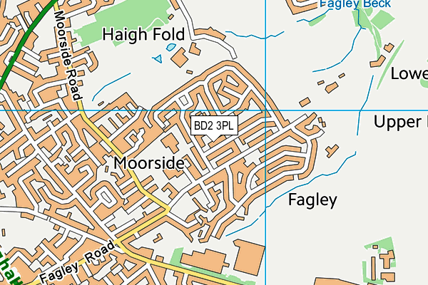 BD2 3PL map - OS VectorMap District (Ordnance Survey)