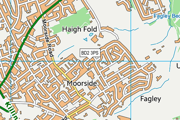 BD2 3PS map - OS VectorMap District (Ordnance Survey)