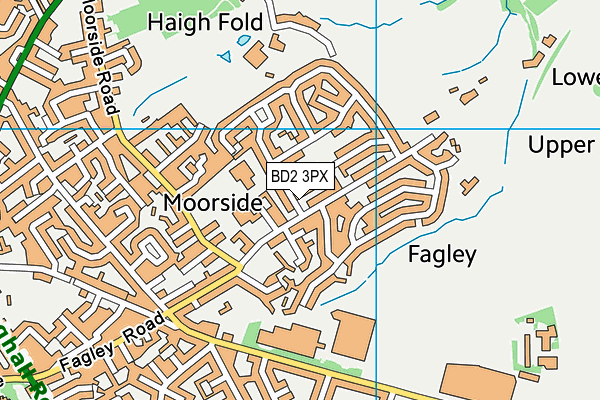 BD2 3PX map - OS VectorMap District (Ordnance Survey)