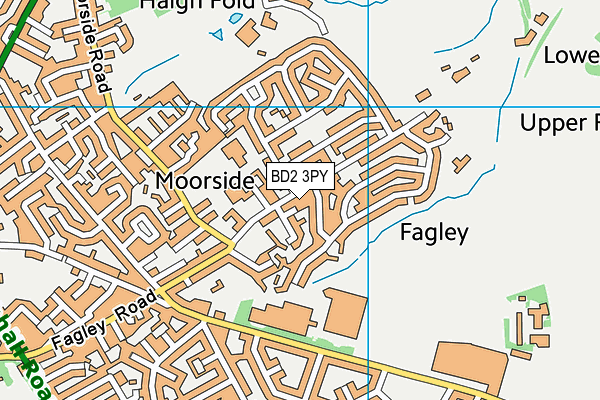 BD2 3PY map - OS VectorMap District (Ordnance Survey)