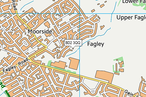 BD2 3QQ map - OS VectorMap District (Ordnance Survey)