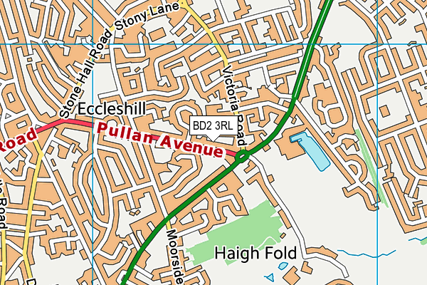 BD2 3RL map - OS VectorMap District (Ordnance Survey)