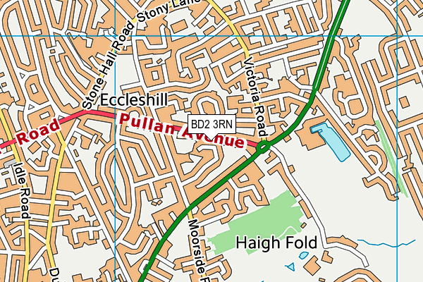 BD2 3RN map - OS VectorMap District (Ordnance Survey)