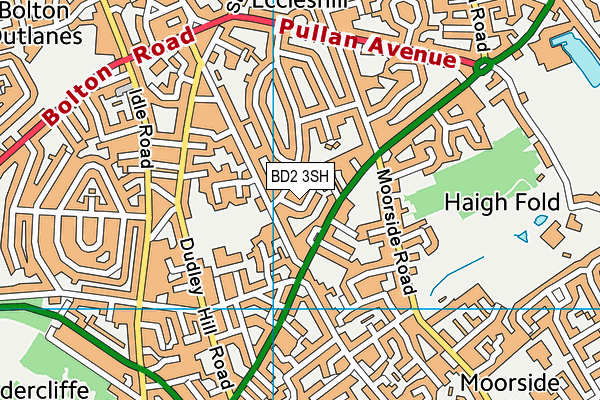 BD2 3SH map - OS VectorMap District (Ordnance Survey)