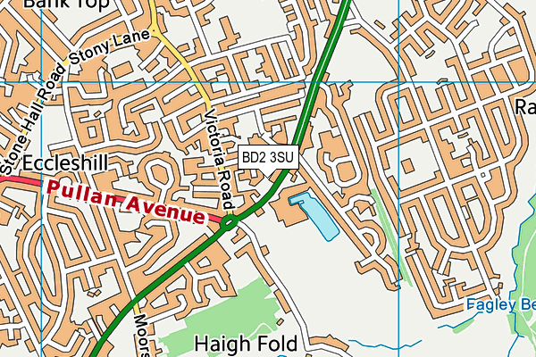 BD2 3SU map - OS VectorMap District (Ordnance Survey)