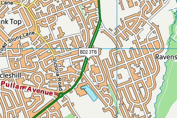 BD2 3TB map - OS VectorMap District (Ordnance Survey)