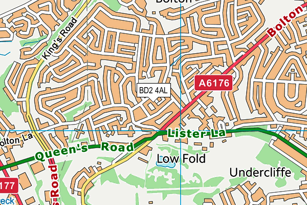 BD2 4AL map - OS VectorMap District (Ordnance Survey)