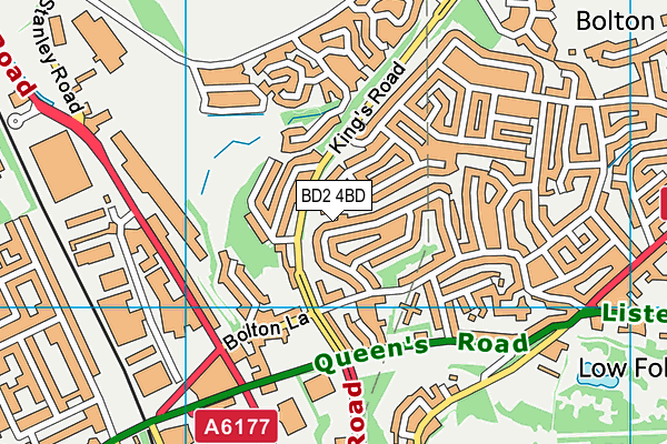 BD2 4BD map - OS VectorMap District (Ordnance Survey)