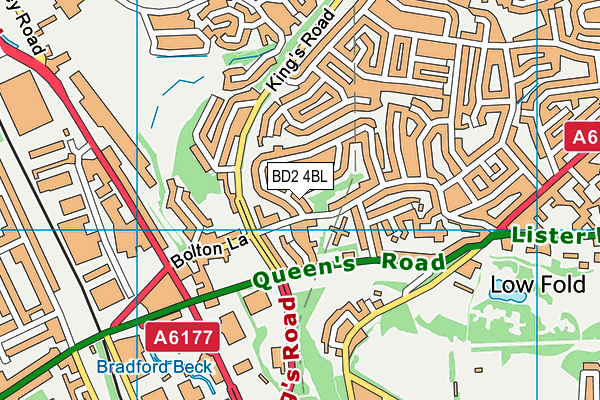 BD2 4BL map - OS VectorMap District (Ordnance Survey)