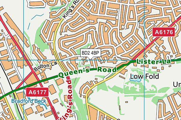 BD2 4BP map - OS VectorMap District (Ordnance Survey)