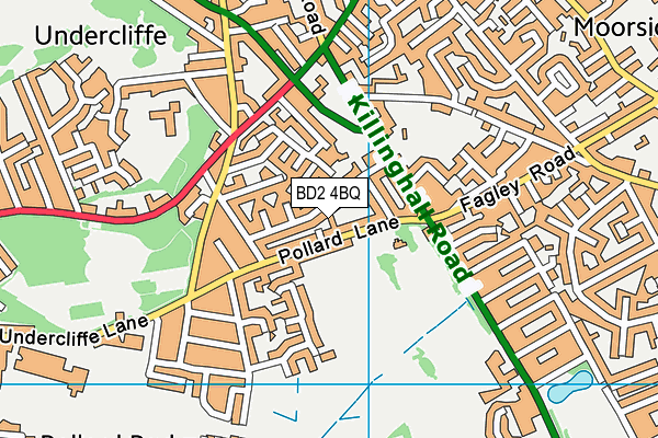 BD2 4BQ map - OS VectorMap District (Ordnance Survey)