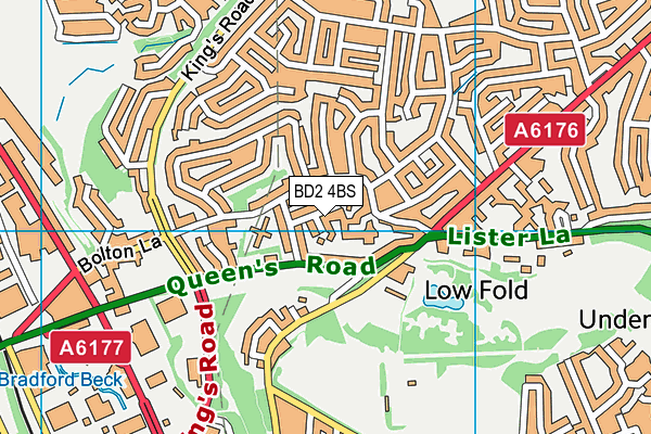 BD2 4BS map - OS VectorMap District (Ordnance Survey)