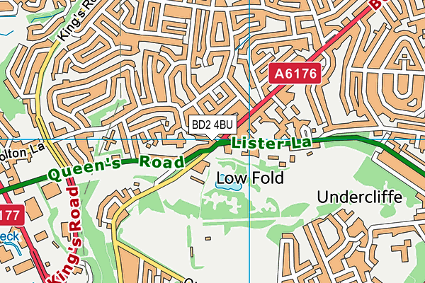 BD2 4BU map - OS VectorMap District (Ordnance Survey)