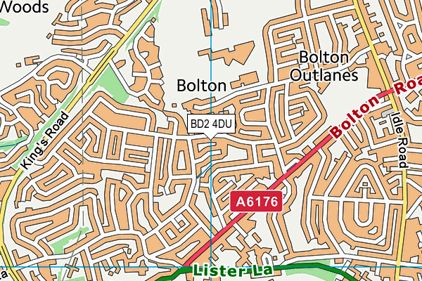 BD2 4DU map - OS VectorMap District (Ordnance Survey)