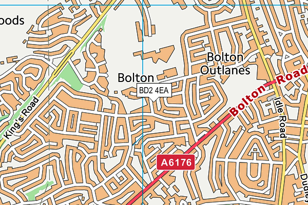 BD2 4EA map - OS VectorMap District (Ordnance Survey)