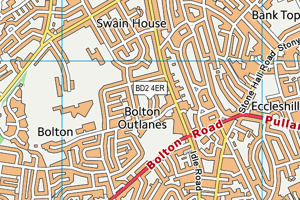 BD2 4ER map - OS VectorMap District (Ordnance Survey)