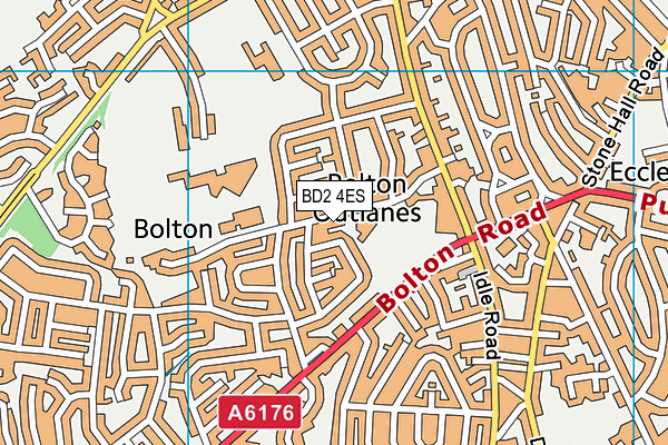 BD2 4ES map - OS VectorMap District (Ordnance Survey)