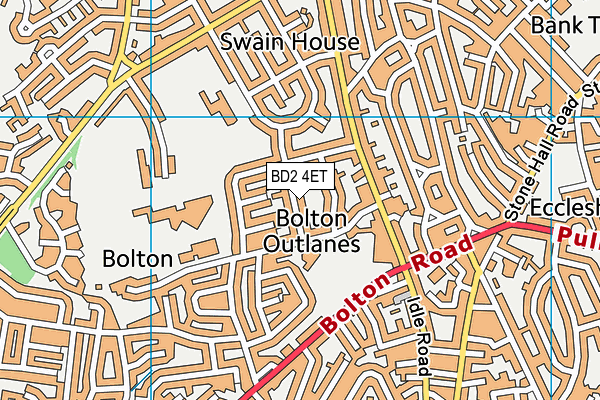 BD2 4ET map - OS VectorMap District (Ordnance Survey)