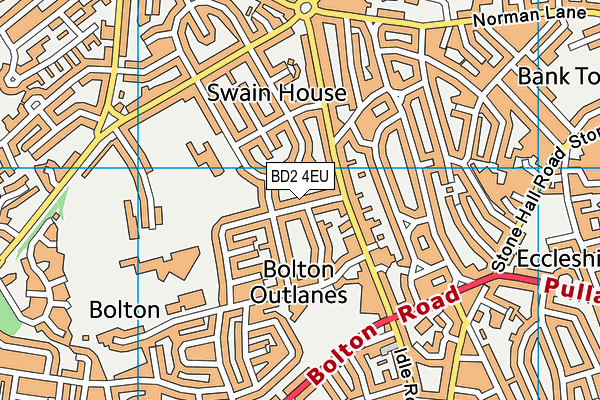 BD2 4EU map - OS VectorMap District (Ordnance Survey)