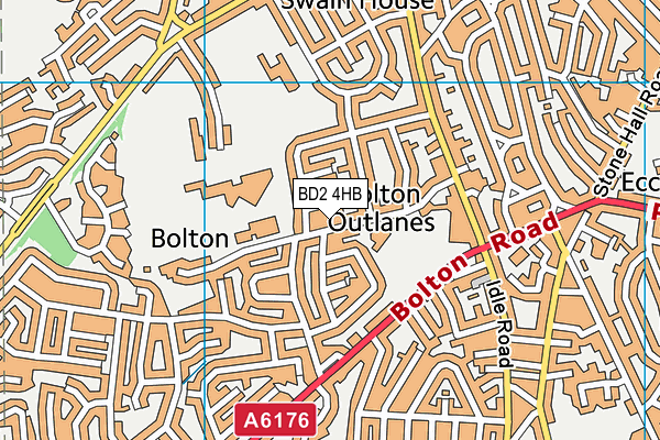 BD2 4HB map - OS VectorMap District (Ordnance Survey)