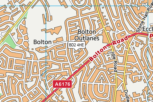 BD2 4HE map - OS VectorMap District (Ordnance Survey)