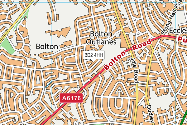 BD2 4HH map - OS VectorMap District (Ordnance Survey)