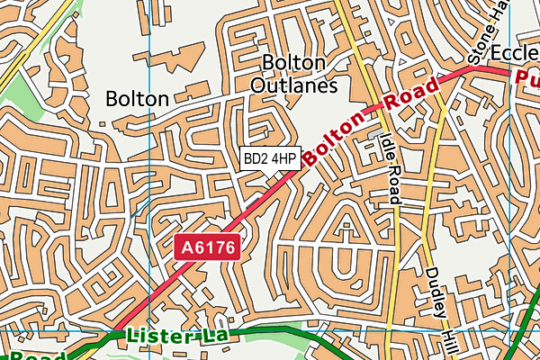 BD2 4HP map - OS VectorMap District (Ordnance Survey)