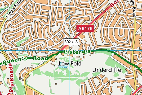 BD2 4LS map - OS VectorMap District (Ordnance Survey)