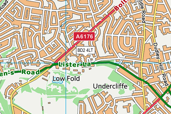 BD2 4LT map - OS VectorMap District (Ordnance Survey)