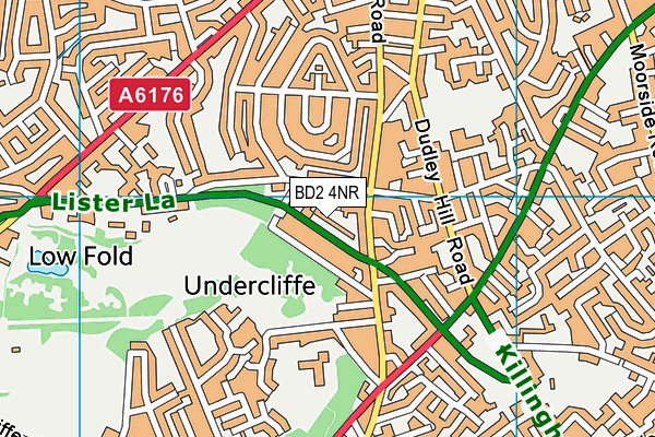 BD2 4NR map - OS VectorMap District (Ordnance Survey)